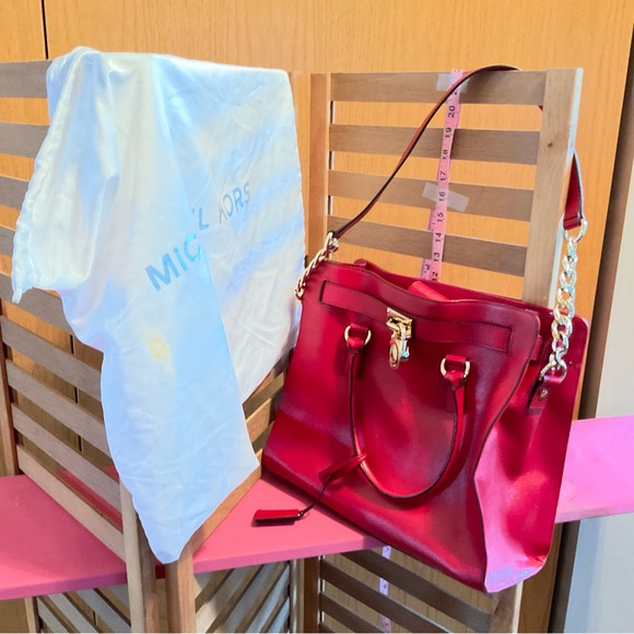 Michael Kors Hamilton large tote Red - Picture 1 of 8